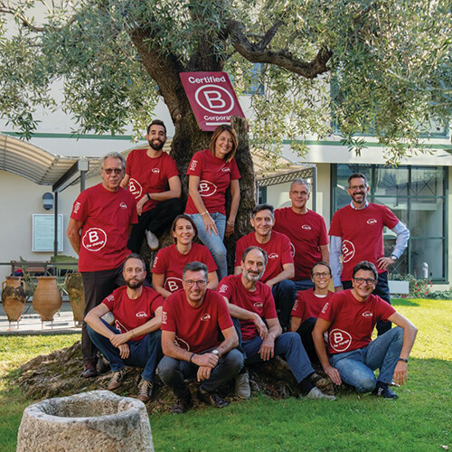 Il team al completo del comitato sostenibilità di Fratelli Carli