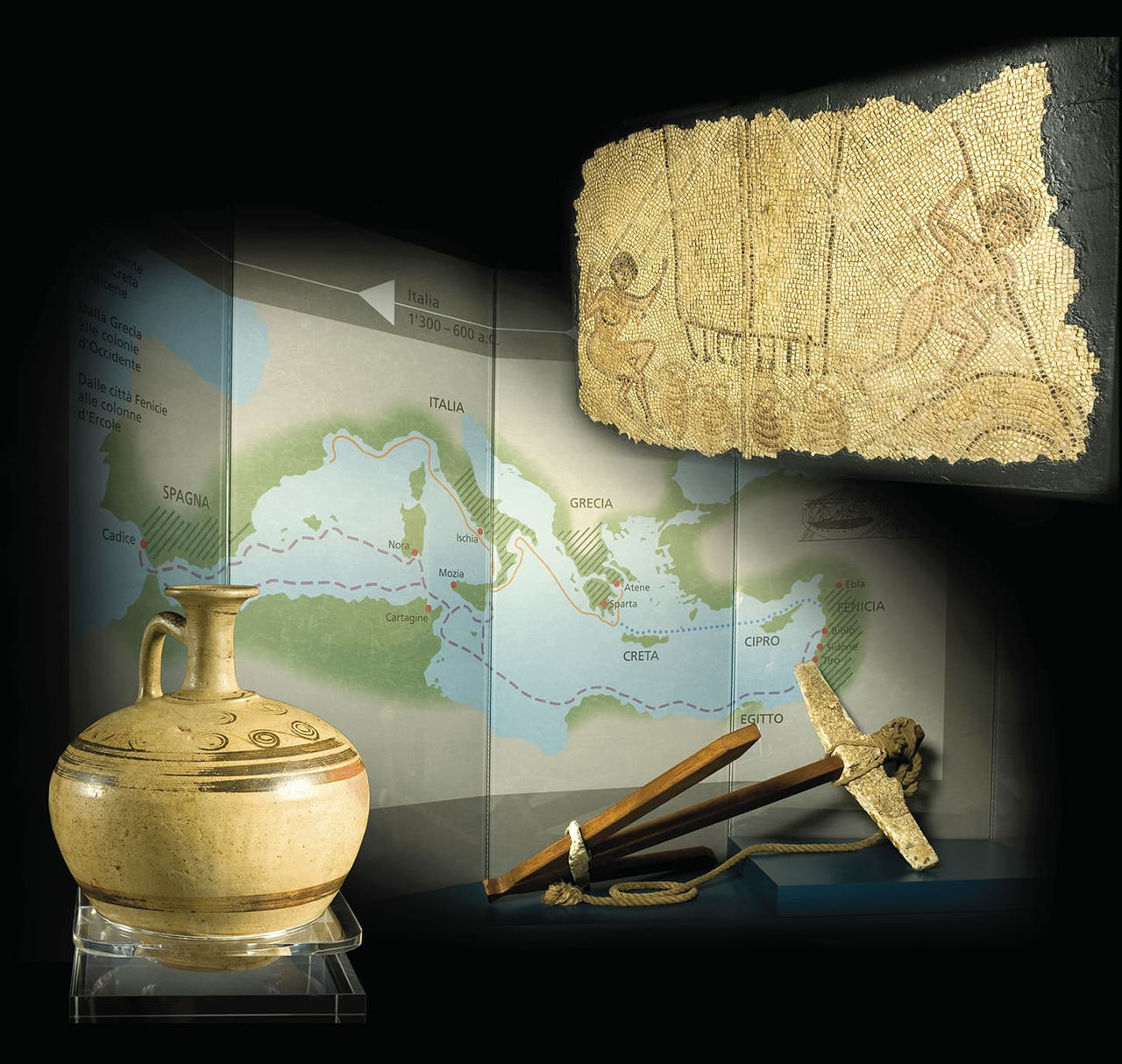 Sala trasporto olio del Museo dell Olivo Carli.