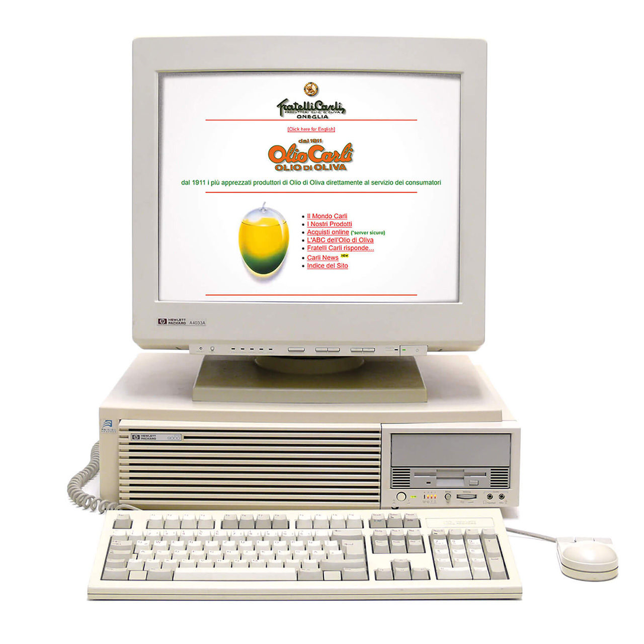 Home page primo sito Fratelli Carli anno 1996