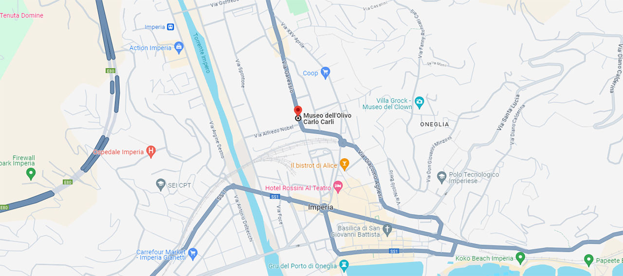Museo dell’Olivo Carlo Carli mappa "come raggiungerlo"