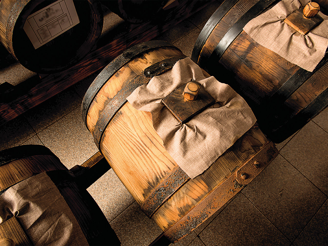 Botti per affinamento dell'Aceto Balsamico