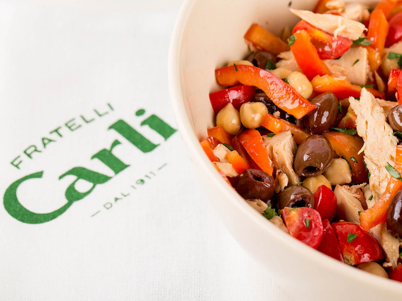 Insalata mista con Aceto di vino da Chianti Fratelli Carli