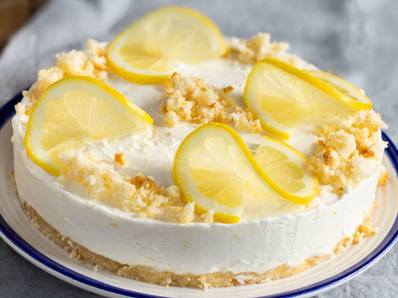 Cheese cake  con Amaretti Morbidi al limone Fratelli Carli
