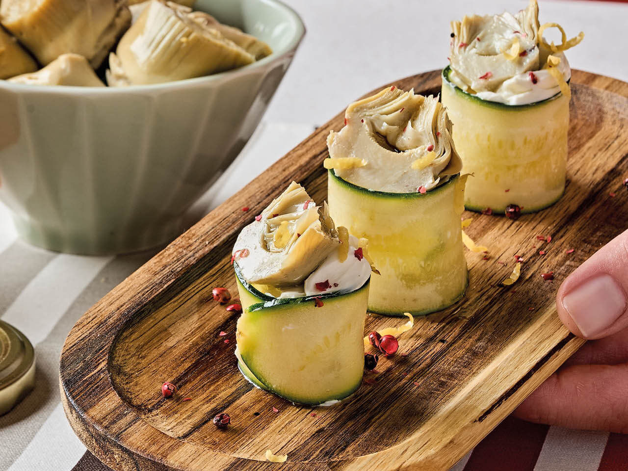 Involtini di cuori di carciofo