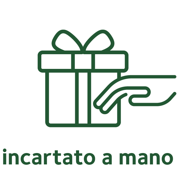 Icona: incartato a mano