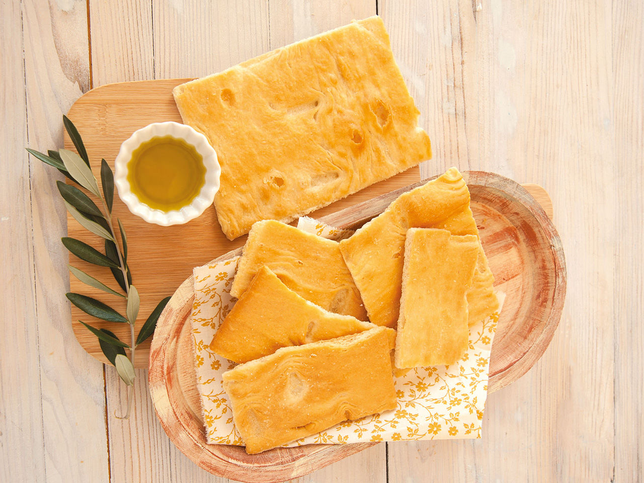 Vassoio con Focaccia Croccante Fratelli Carli