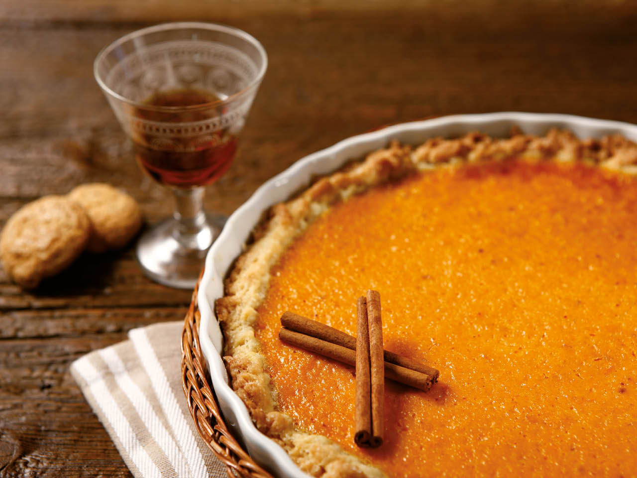 Crostata di arancia e cannella