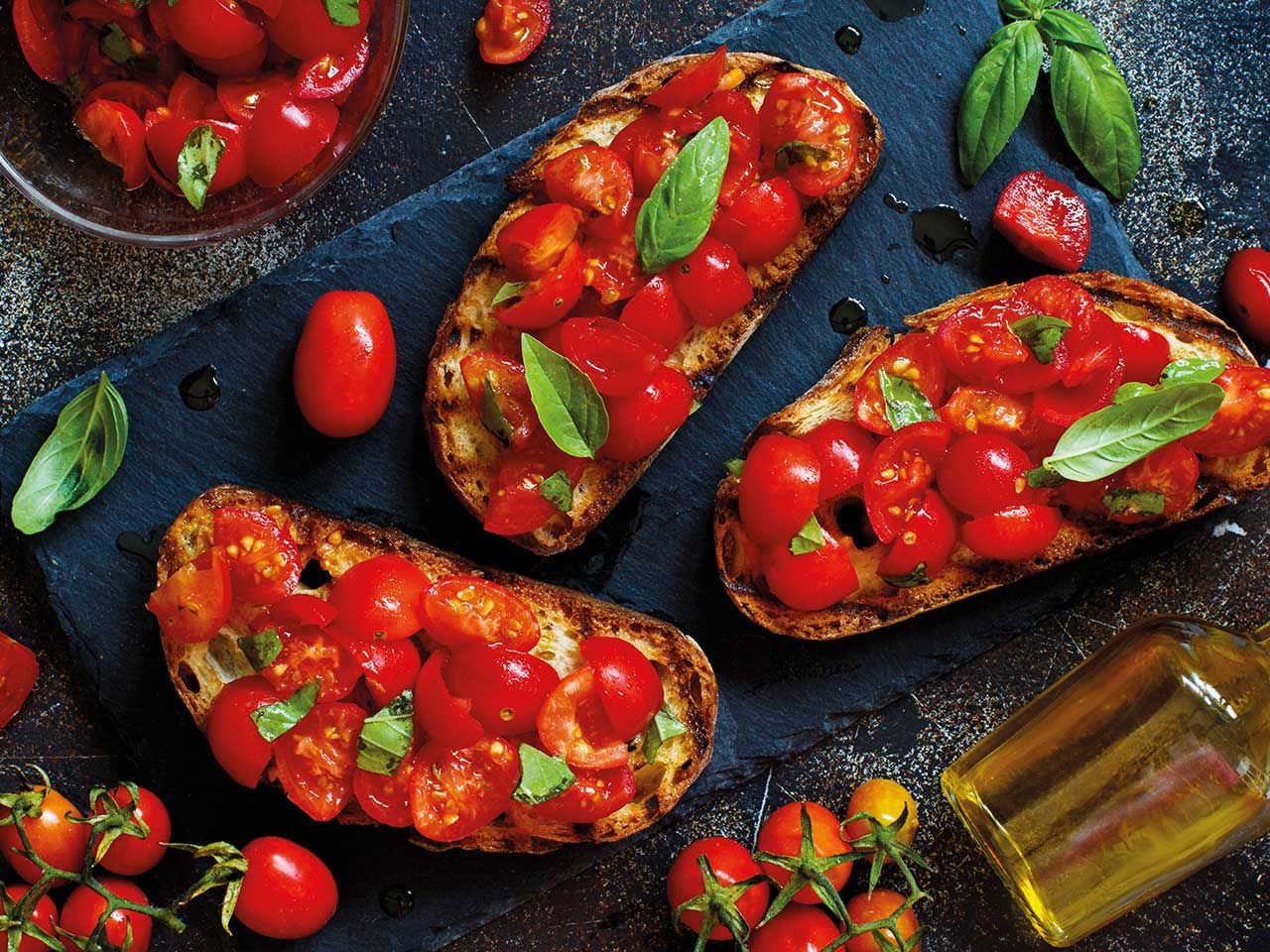 Bruschetta Pomodoro e Basilico