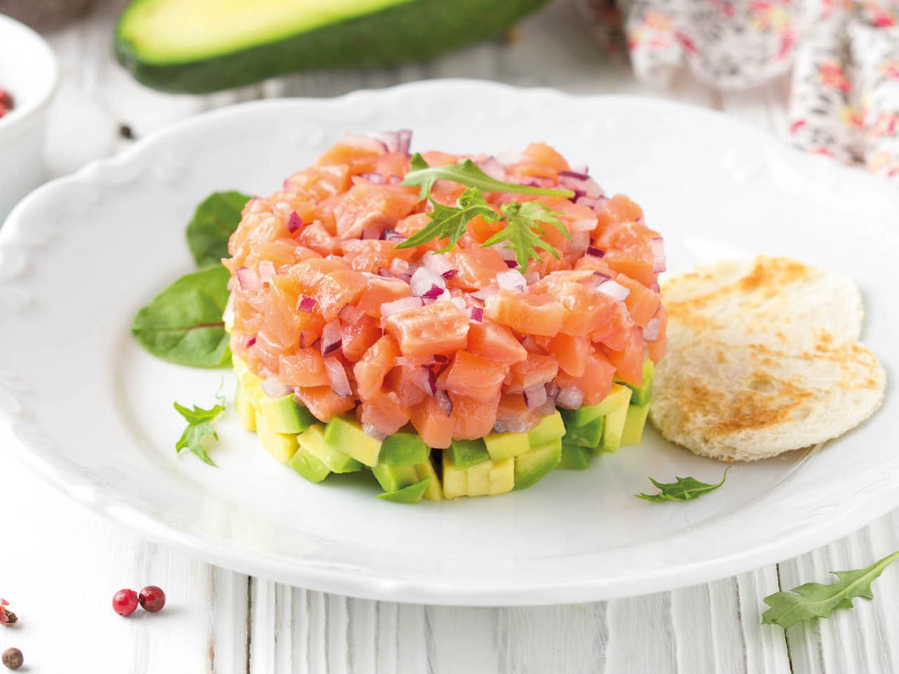 Tartara salmone e avocado