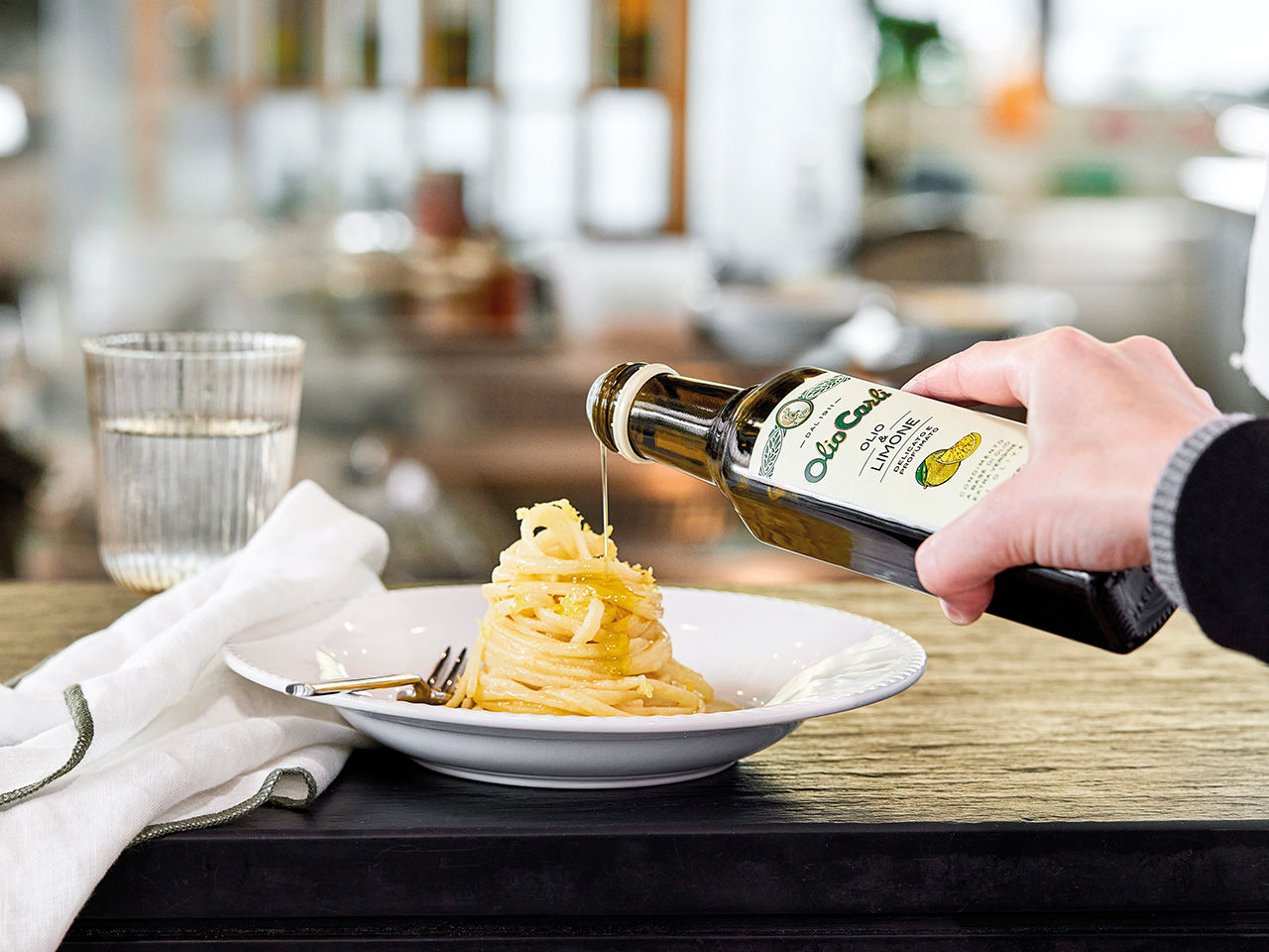 Linguine condite con Olio & limone Fratelli Carli