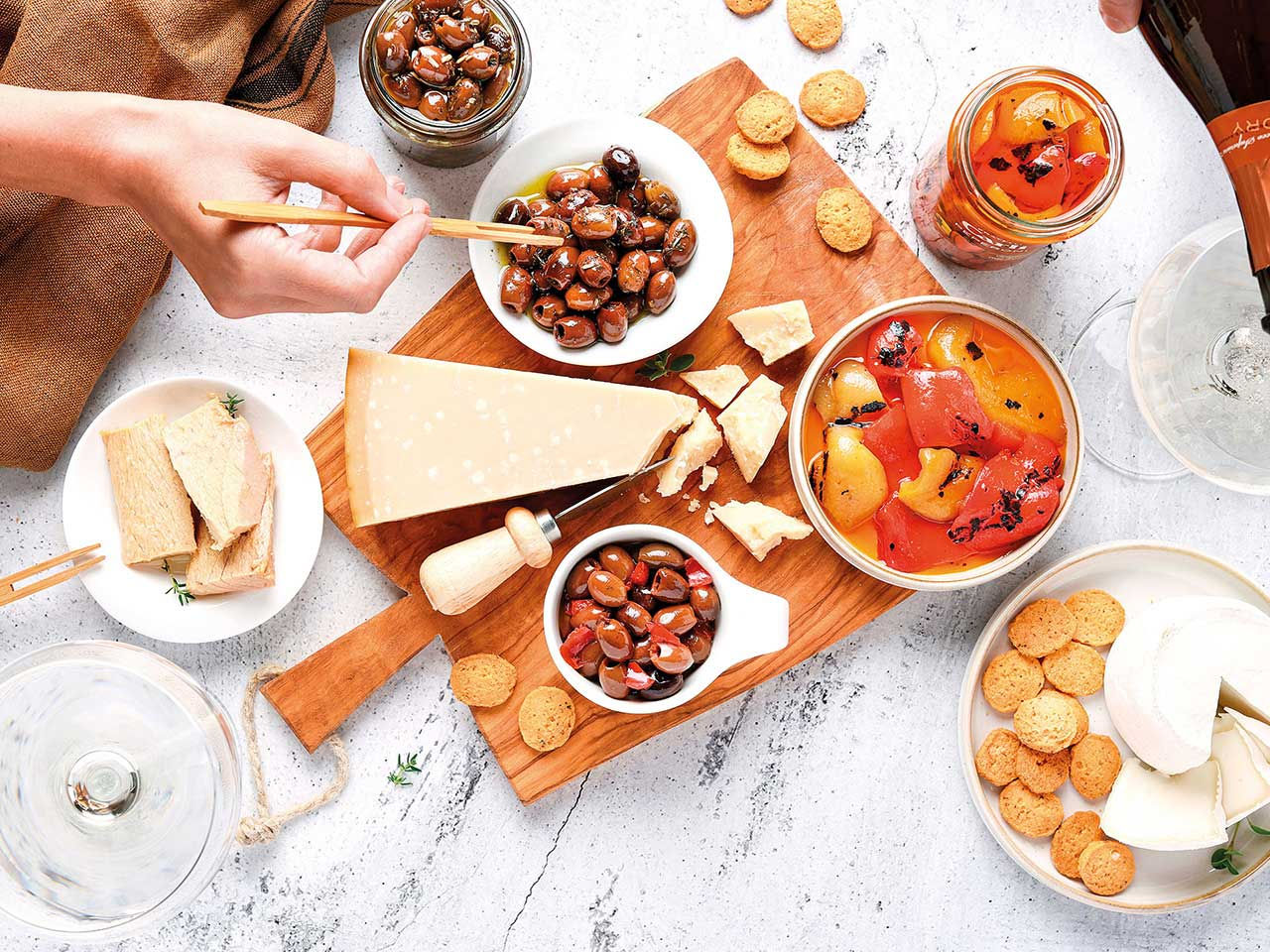 Aperitivo preparato con le specialità Fratelli Carli