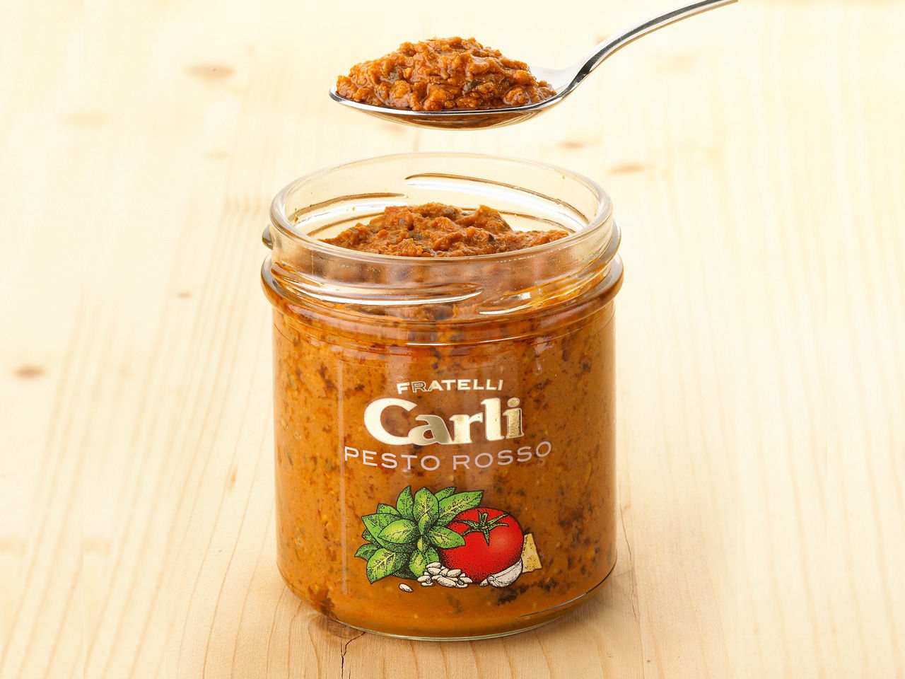 Pesto rosso Carli con peculiarita e sentori.