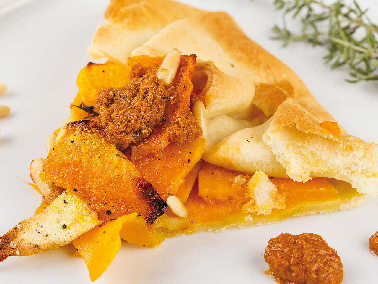 Quiche di zucca al Pesto Rosso Fratelli Carli