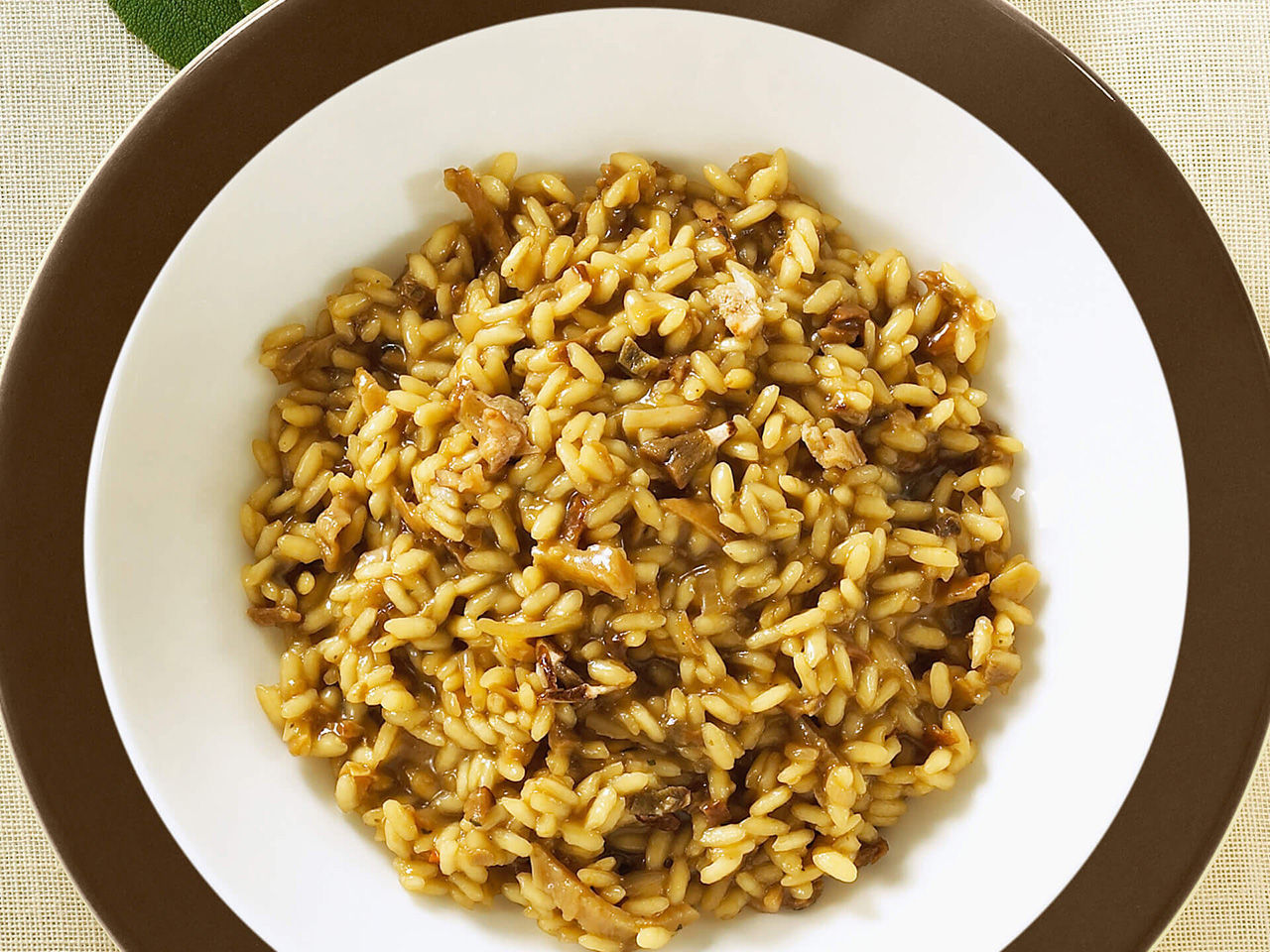 Piatto di Risotto ai funghi porcini Fratelli Carli