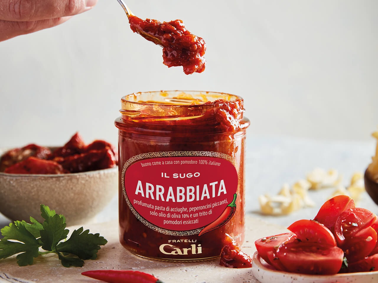 Vaso di Sugo all'Arrabiata Fratelli Carli