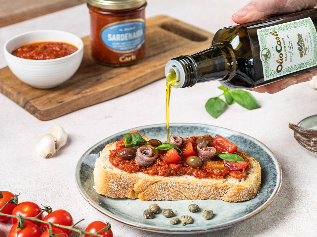 Bruschetta con Sugo Saedenaira Fratelli Carli
