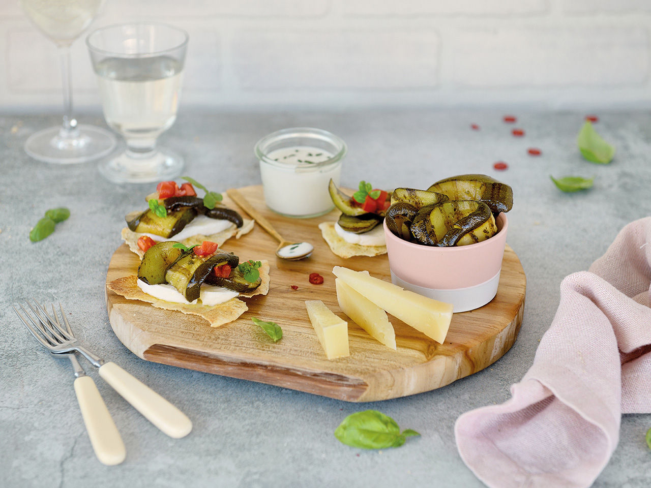 Tagliere formaggi misti e zucchine grigliate Fratelli Carli